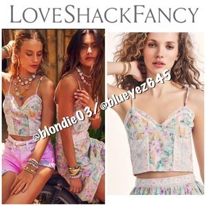 LoveShackFancy “Nara” crop top in whimsical sage 2